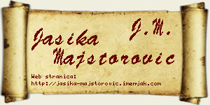 Jasika Majstorović vizit kartica